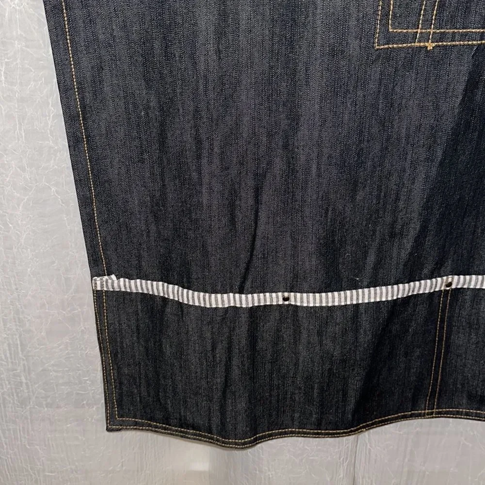 Premium Denim Chef Construction Gardening Cooking Grill Cotton Apron